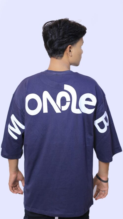 ✅ Drop Shoulder Printed T-Shirt (Blue): "Men's blue drop shoulder T-shirt featuring a stylish graphic print, relaxed fit, and soft breathable fabric for a trendy and comfortable look."
